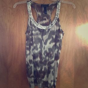 INC sequined camo racerback